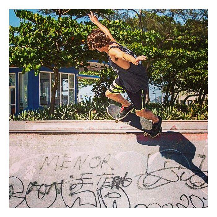  Rafael Vitti manda bem nas manobras radicais e compartilha seus momentos no skate no Instagram&amp;nbsp; 
