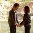 Stefan (Paul Wesley) e Elena (Nina Dobrev) se emocionaram em seu adeus de "The Vampire Diaries"