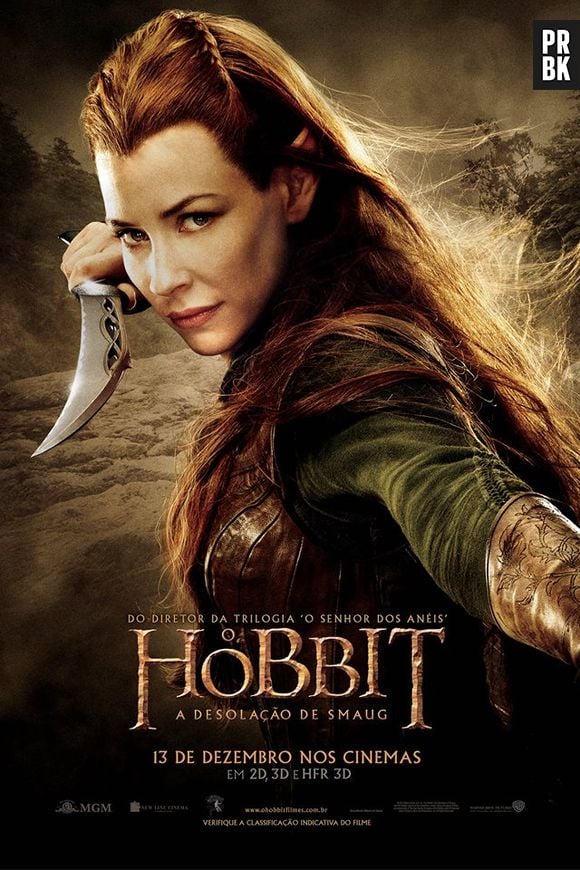 Tauriel (Evangeline Lily) é uma elfa criada especialmente para o filme "O Hobbit - A Desolação de Smaug"