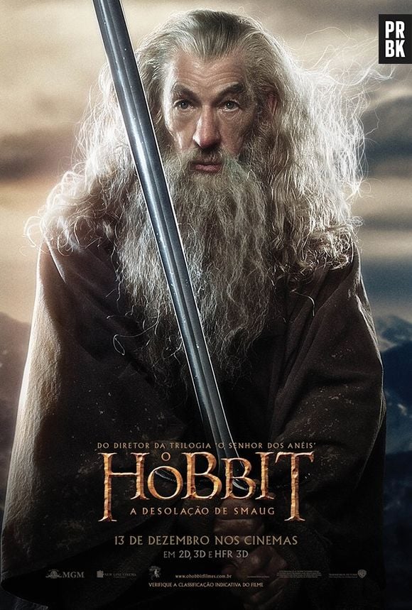 Ian Mckellen está de volta a saga na pele de Gandalf em "O Hobbit - A Desolação de Smaug"