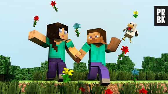 Um dos games que une bastante o casal é "Minecraft'