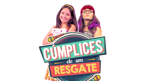 Novela "Cúmplices de Um Resgate": elenco se diverte no palco do programa "Domingo Legal"