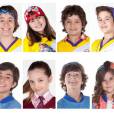  O elenco infantil de "C&uacute;mplices de Um Resgate" ser&aacute; dividido em time azul e time amarelo no "Domingo Legal", do SBT 