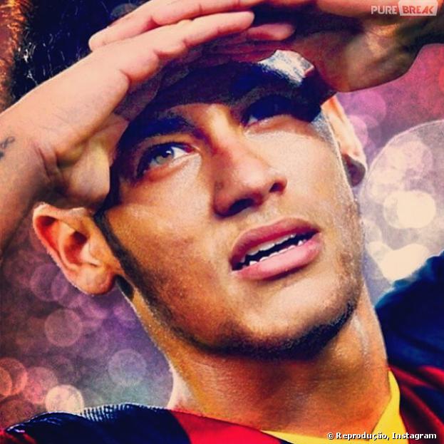 Com uma foto em que aparece com expressão de preocupação, Neymar tenta superar as polêmicas de traição. "Não deixe escapar quem você ama de verdade por coisas ‘momentâneas’!"