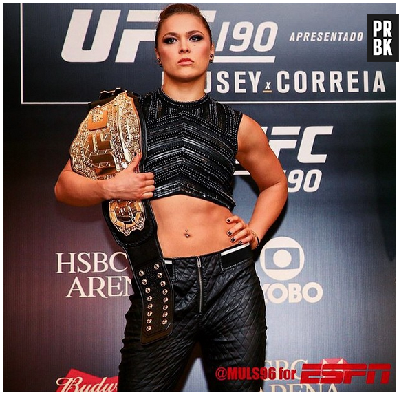 A cinebiografia de Ronda Rousey vai contar com ela mesma no elenco