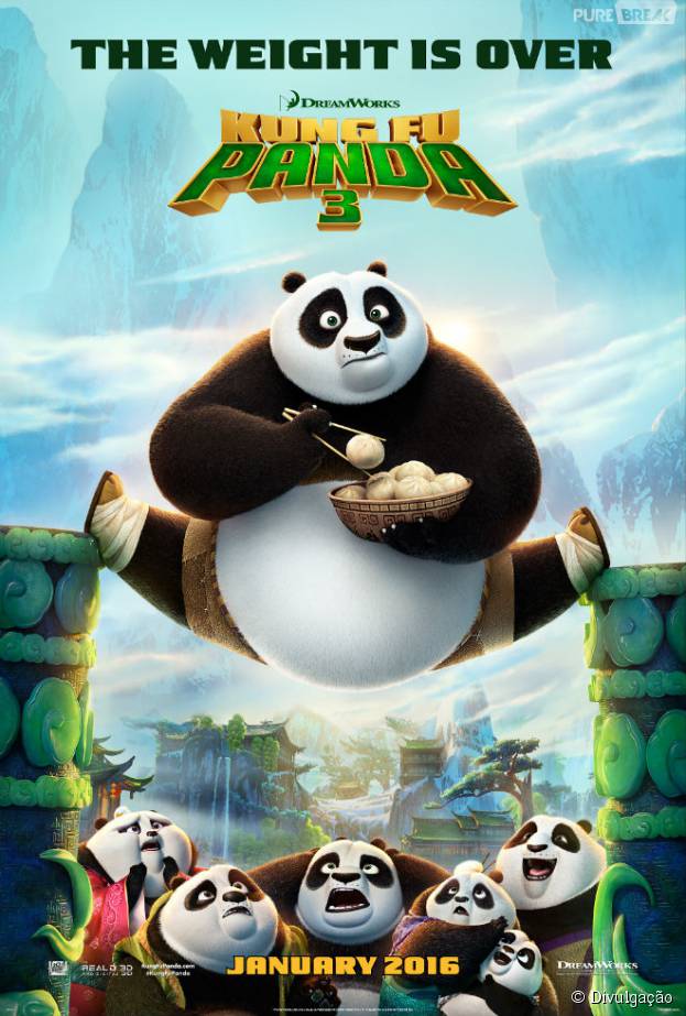"Kung Fu Panda 3" ganha um novo cartaz incr&iacute;vel!