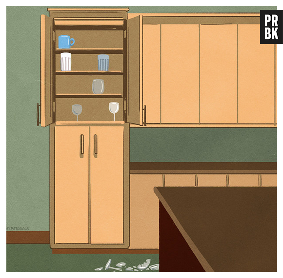 Com um gato em casa, os copos diminuem e quebram com mais frequência