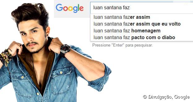 Saiba o que o povo quer saber de Luan Santana e outras celebridades!