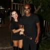 O casal Thiaguinho e Fernanda Souza também arrasou na festa do produtor Léo Fuchs
