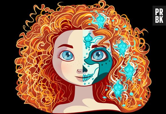 A Merida, de "Valente", arrasou no visual de caveira mexicana!