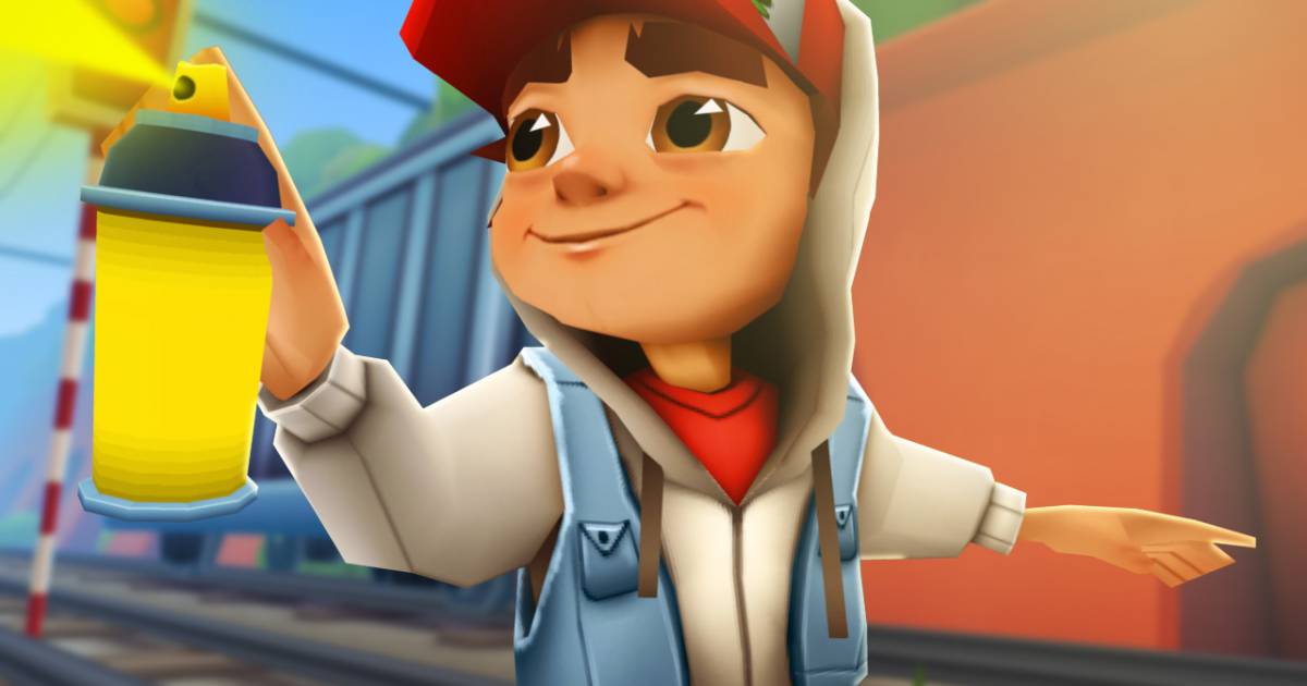 Quadro game jogo Subway Surfers Jake Tricky Fresh geek