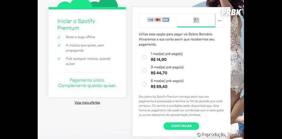 spotify libera planos para pagamentos via boleto bancario purebreak