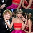 Ed Sheeran, Taylor Swift e Selena Gomez não se desgrudaram durante o Grammy 2016