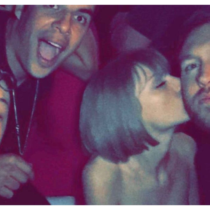 Calvin Harris e Taylor Swift na festa que rolou depois Grammy 2016