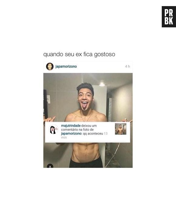 Maju Trindade comenta em foto de Japa sem camisa