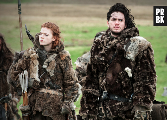 Ygritte (Rose Leslie) e Jon Snow (Kit Harington) em "Game of Thrones"