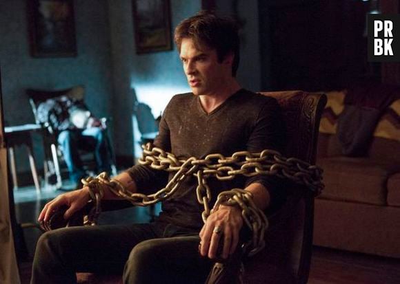 Em "The Vampire Diaries", Damon (Ian Somerhalder) vai ser mantido preso!