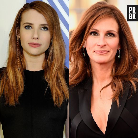 Você sabia que Emma Roberts é sobrinha de Julia Roberts? Até que elas se parecem, vai
