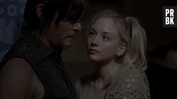 Beth (Emily Kinney) e Daryl (Norman Reedus) estavam lutando juntos em "The Walking Dead"