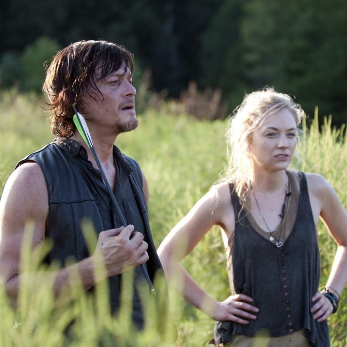 Daryl (Norman Reedus) foi separado de Beth (Emily Kinney) em &quot;The Walking Dead&quot;