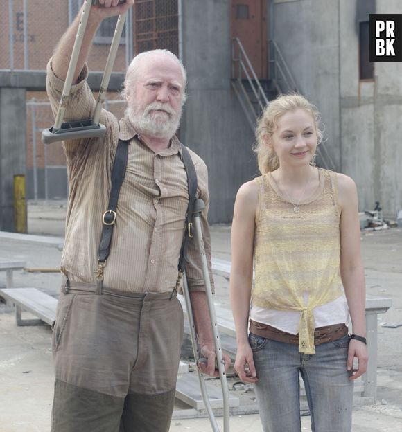 Em "The Walking Dead", Beth (Emily Kinney) é filha do falecido Hershel (Scott Wilson)