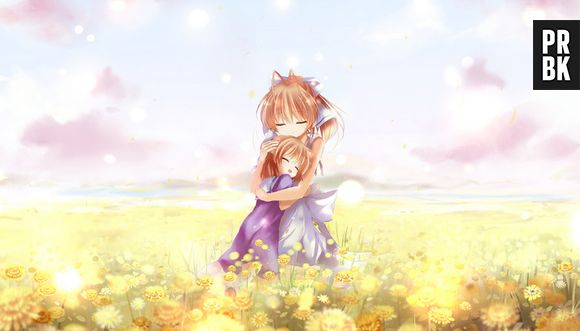 Em "Clannad After Story", Okazaki Nagisa e Okazaki Ushio, mãe e filha, morrem em momentos diferentes da história
