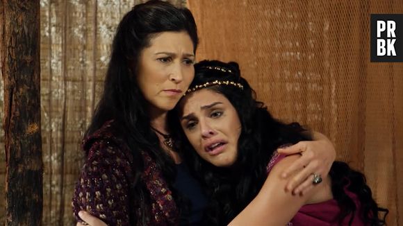 Novela "A Terra Prometida": Samara (Paloma Bernardi) descobrirá que Aruna (Thais Melchior) é filha de Yana (Luciana Braga)