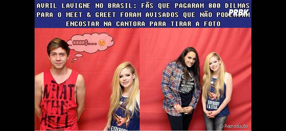 Montagens De Avril Lavigne No Meet Greet Ja Estao Na Internet Purebreak