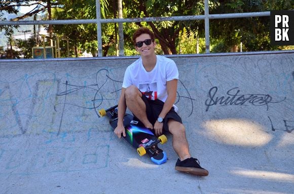 Christian Monassa adorou andar de skate depois de um tempo parado