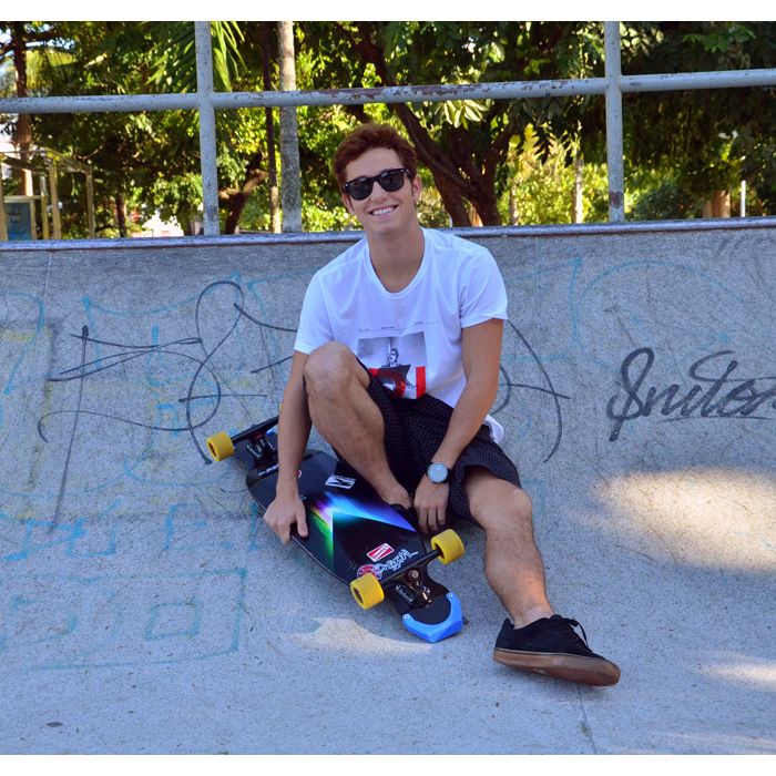  Christian Monassa adorou andar de skate depois de um tempo parado 