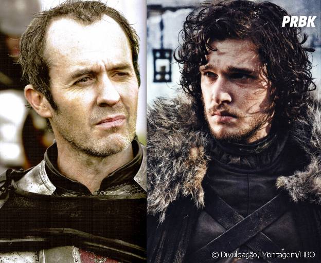 Jon (Kit Harington) e Stannis (Stephen Dillane) se uniram em "Game of Thrones"