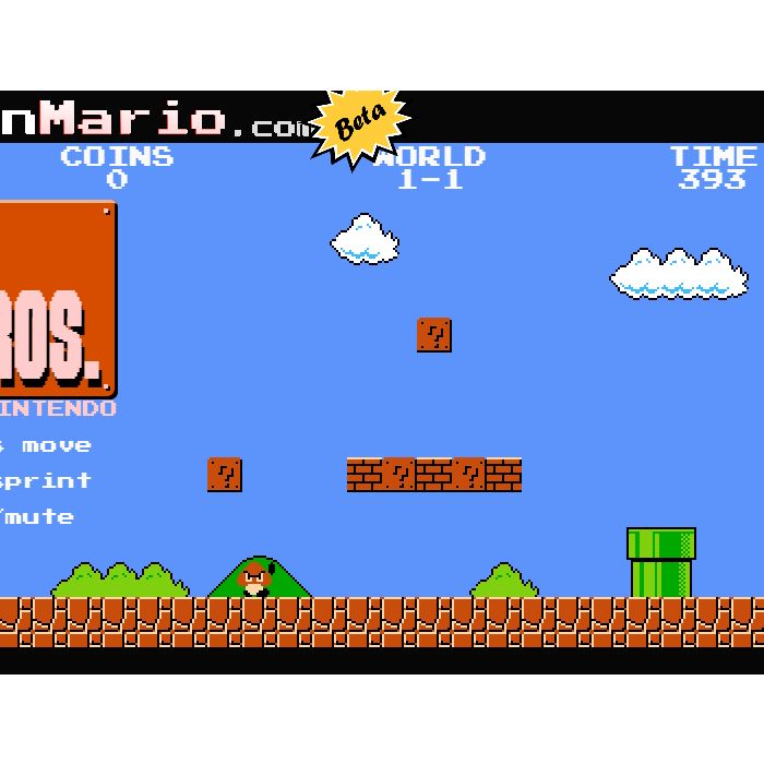 Super Mario traz elementos da versão clássica em HTML5!