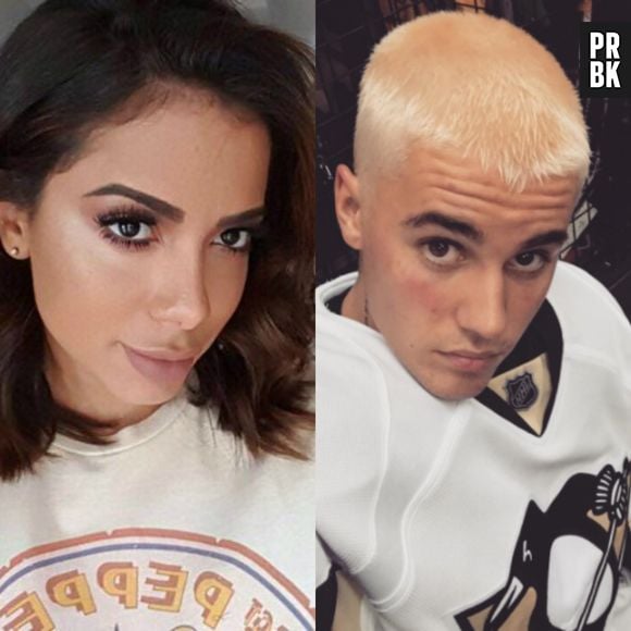 Anitta e Justin Bieber tem músicas que com certeza servem para mandar para o crush!