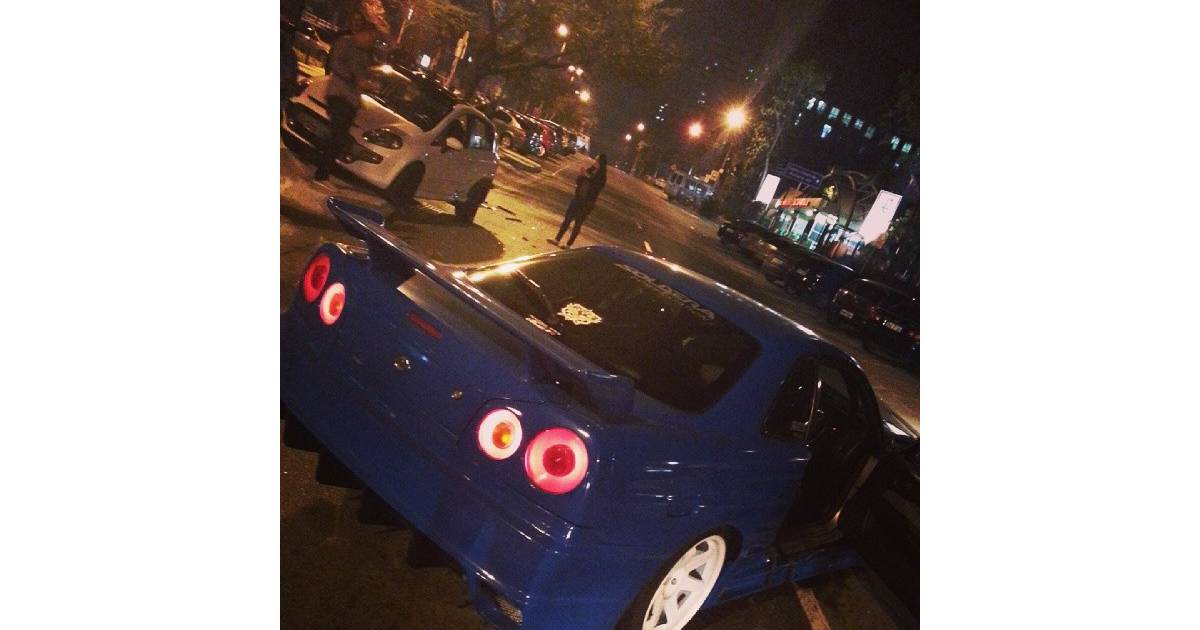 O veículo que Fiuk dirigia é especializado em drift O veículo que Fiuk dirigia é especializado em drift