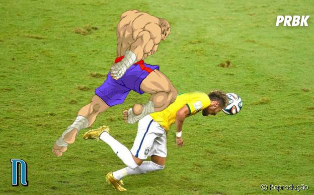 Sagat deu um golpe de muay-thai em Neymar! 