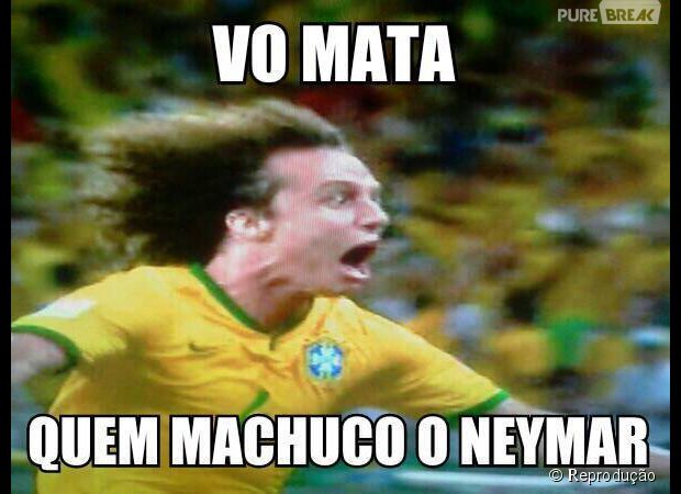 David Luiz não gostou... cuidado, Zuñiga!