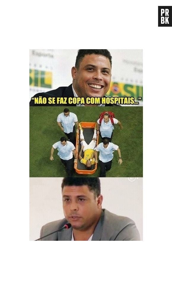 Não se faz Copa com hospitais, Ronaldo? E agora!?