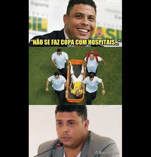 Não se faz Copa com hospitais, Ronaldo? E agora!?
