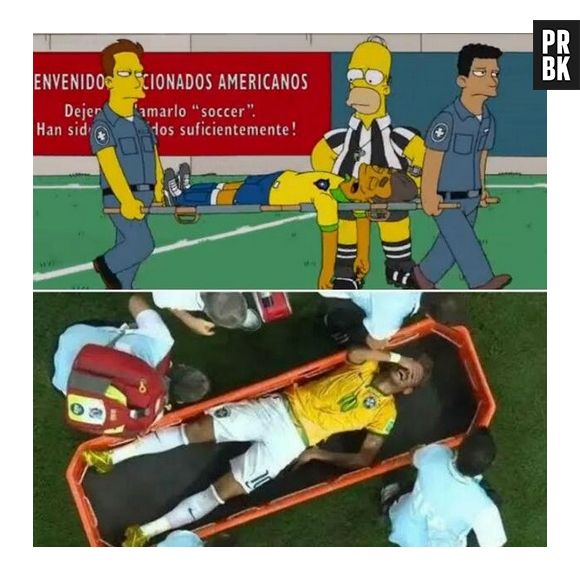 Os Simpsons já tinham previsto a contusão de Neymar!