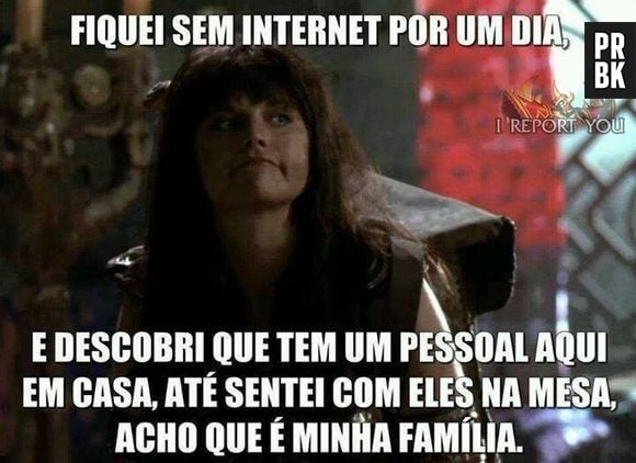 Quando a internet cai o gamer lembra que tem família