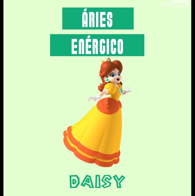 Energia &eacute; o que n&atilde;o falta para arianos como a Princesa Daisy de "Mario Bros"