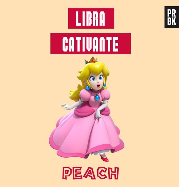 A Princesa Peach, a estrela de "Mario Bros", tem o charme e carisma de Libra