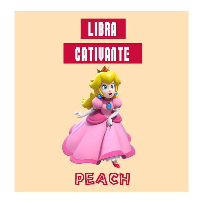  A Princesa Peach, a estrela de &quot;Mario Bros&quot;, tem o charme e carisma de Libra 