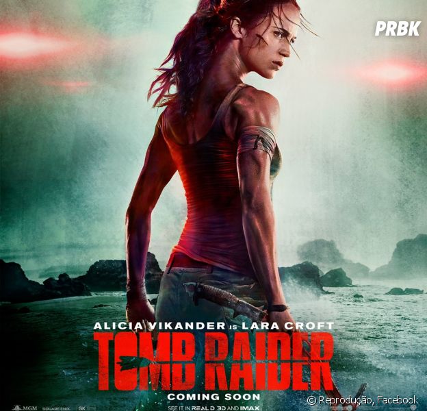 Em "Tomb Raider: A Origem", Alicia Vikander na pele de Lara Croft, antes interpretada por Angelina Jolie