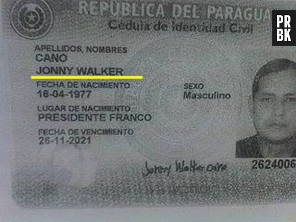 Jonny Walker, o Johnnie Walker paraguaio