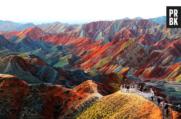 Parque colorido na China!