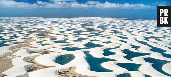 Lençóis Maranhenses e as poças de água nas dunas