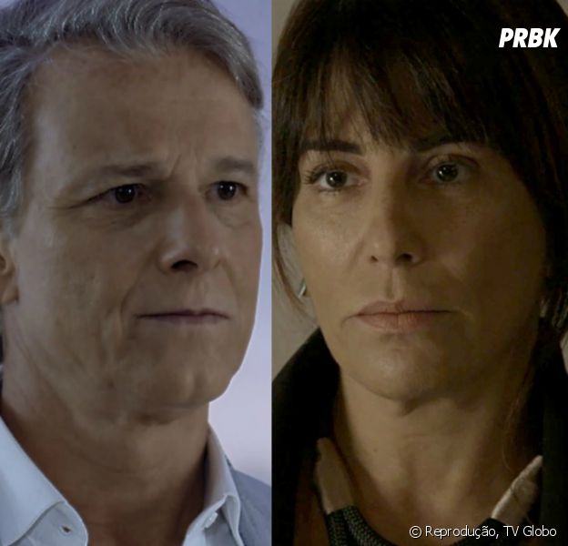 Em "O Outro Lado do Paraíso": Beth (Gloria Pires) descobre que Renan (Marcello Novaes) está falido e o humilha