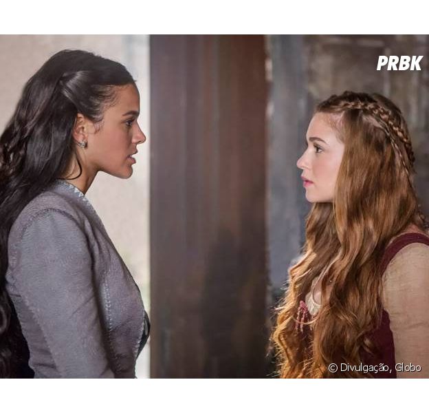 Em "Deus Salve o Rei": Amália (Marina Ruy Barbosa) prepara armadilha para pegar Catarina (Bruna Marquezine)
