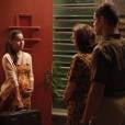  Em "Boogie Oogie", Jussara (Thati Lopes) aparece gr&aacute;vida do noivo falecido de Sandra (Isis Valverde), Alkex (Fernando Belo) 